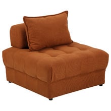 Bettina Corduroy Velvet Armless Lounge Chairs (Set of 2)